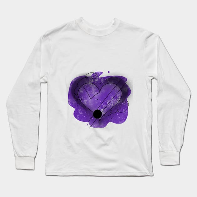 heart space Long Sleeve T-Shirt by linaklayn